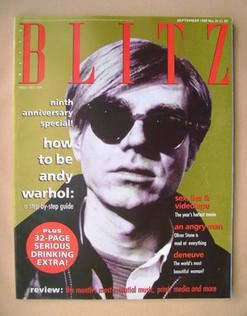 Blitz magazine - September 1989 - Andy Warhol cover (No. 81)