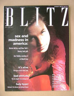 Blitz magazine - August 1989 - Kristin McCloy cover