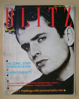 Blitz magazine - December 1984/January 1985 - Rupert Everett cover (No. 27)