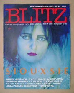 Blitz magazine - December 1983/January 1984 - Siouxsie Sioux cover (No. 17)