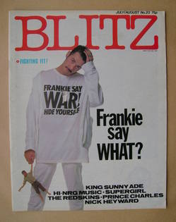 <!--1984-08-->Blitz magazine - July/August 1984 - Paul Rutherford cover (No