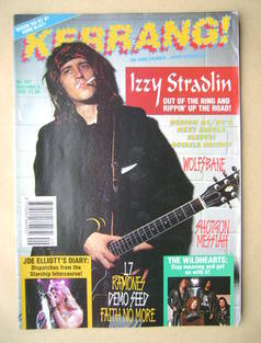 Kerrang magazine - Izzy Stradlin cover (5 December 1992 - Issue 421)