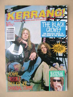 Kerrang magazine - The Black Crowes cover (12 September 1992 - Issue 409)