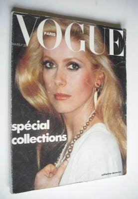 <!--1976-03-->French Paris Vogue magazine - March 1976 - Catherine Deneuve 