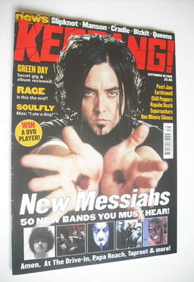 Kerrang magazine - 50 New Bands You Must Hear cover (30 September 2000 - Issue 821)
