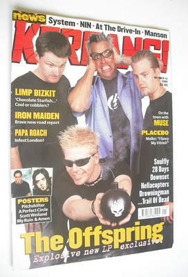 Kerrang magazine - The Offspring cover (14 October 2000 - Issue 823)
