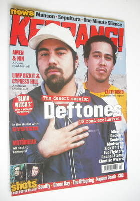 Kerrang magazine - Deftones cover (21 October 2000 - Issue 824)