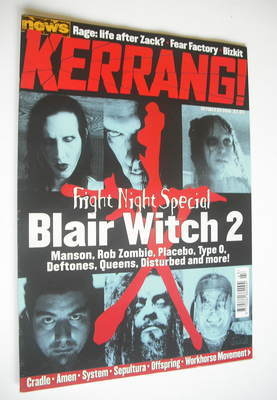 Kerrang magazine - Fright Night Special cover (28 October 2000 - Issue 825)