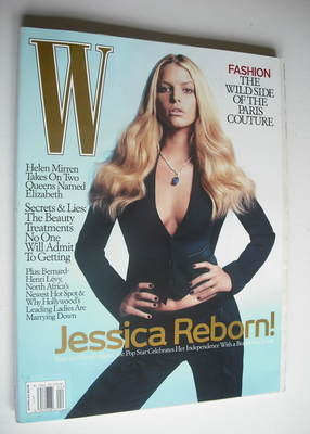 W magazine - April 2006 - Jessica Simpson cover