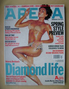 Arena magazine - March 2002 - Victoria Beckham cover