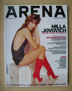 Arena magazine - July 2002 - Milla Jovovich cover