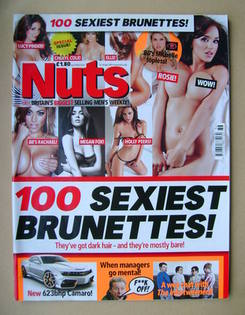 Nuts magazine - 100 Sexiest Brunettes cover (10-16 September 2010)