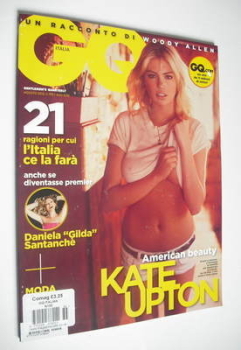 Italy GQ magazine - August 2012 - Kate Upton cover