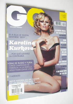 <!--2012-09-->Spanish GQ magazine - September 2012 - Karolina Kurkova cover