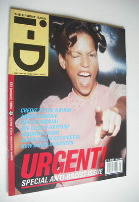 i-D magazine - Veronica Webb cover (January 1994 - No 124)