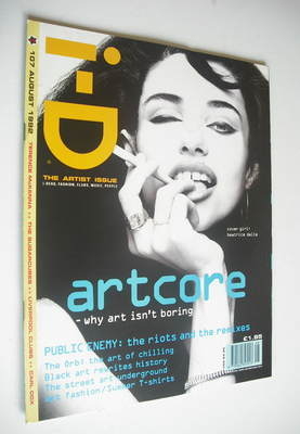 i-D magazine - Beatrice Dalle cover (August 1992 - No 107)