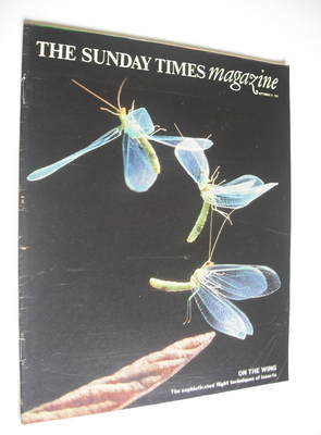 <!--1975-09-21-->The Sunday Times magazine - On The Wing cover (21 Septembe