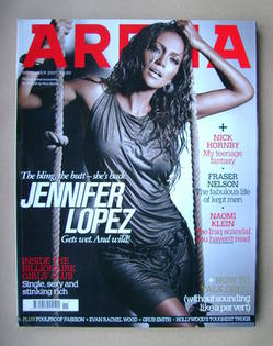 Arena magazine - November 2007 - Jennifer Lopez cover