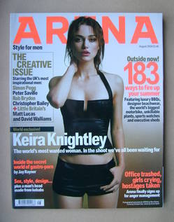 Arena magazine - August 2004 - Keira Knightley cover