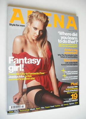 Arena magazine - August 2005 - Jessica Alba cover