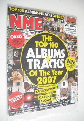 NME magazine - The Top 100 Album Tracks Of The Year cover (15 December 2007)