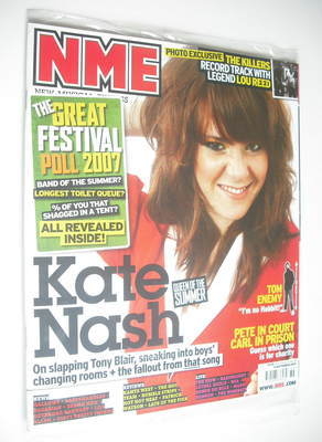 <!--2007-09-08-->NME magazine - Kate Nash cover (8 September 2007)