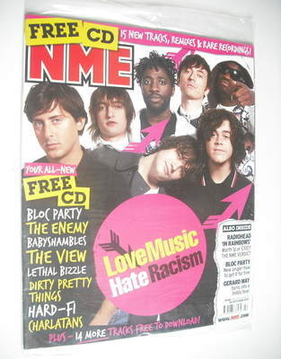 NME magazine - Love Music Hate Racism cover (20 October 2007)