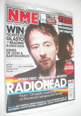 <!--2007-12-08-->NME magazine - Radiohead cover (8 December 2007)