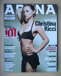 Arena magazine - July 2004 - Christina Ricci cover