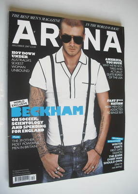 Arena magazine - December 2007 - David Beckham cover