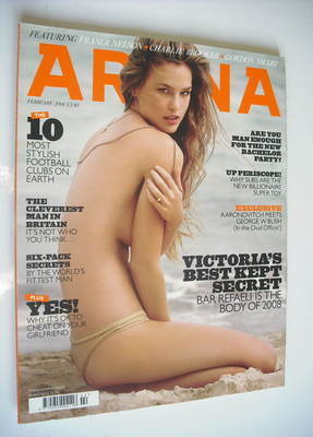 Arena magazine - February 2008 - Bar Refaeli cover