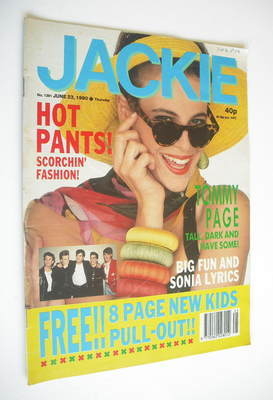 <!--1990-06-23-->Jackie magazine - 23 June 1990 (Issue 1381)