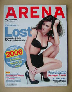 Arena magazine - February 2006 - Evangeline Lilly cover