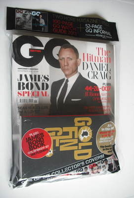 British GQ magazine - November 2012 - Daniel Craig cover (plus paperback)