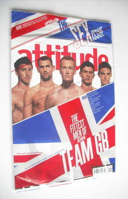 Attitude magazine - The Fittest Men Of Olympic Team GB cover (October 2012 - Issue 223)