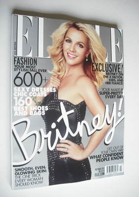 US Elle magazine - October 2012 - Britney Spears cover