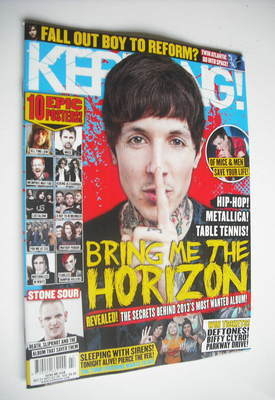 Kerrang magazine - Bring Me The Horizon cover (27 October 2012 - Issue 1438)