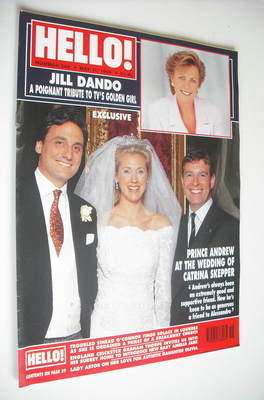 Hello! magazine - Catrina Skepper wedding cover (11 May 1999 - Issue 559)