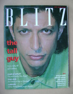 Blitz magazine - April 1989 - Jeff Goldblum cover