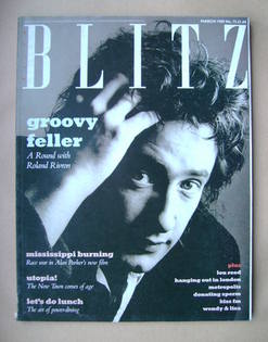 Blitz magazine - March 1989 - Roland Rivron cover