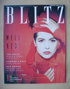 <!--1986-02-->Blitz magazine - February 1986 - Maria Cornejo cover