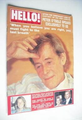 <!--1988-06-04-->Hello! magazine - Peter O'Toole cover (4 June 1988 – Issue