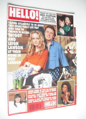 <!--1991-03-30-->Hello! magazine - Twiggy and Leigh Lawson cover (30 March 