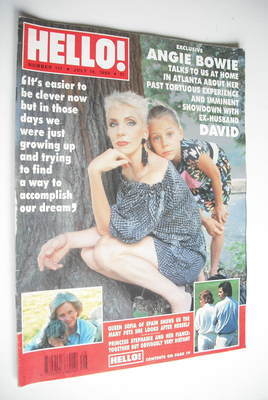 Hello! magazine - Angie Bowie cover (14 July 1990 - Issue 111)