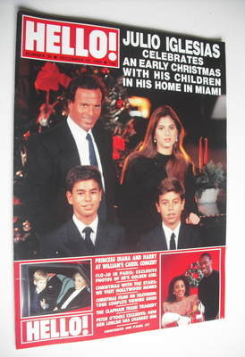 <!--1988-12-24-->Hello! magazine - Julio Iglesias and Enrique Iglesias cove