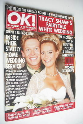 OK! magazine - Tracy Shaw and Robert Ashworth cover (15 June 2001 - Issue 268)