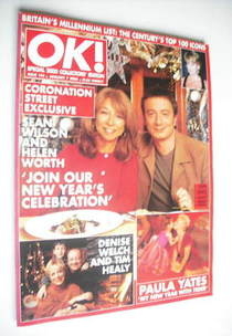OK! magazine - Sean Wilson and Helen Worth cover (7 January 2000 - Issue 194)