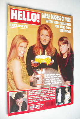 Hello! magazine - The Duchess of York cover (26 October 1999 - Issue 583)