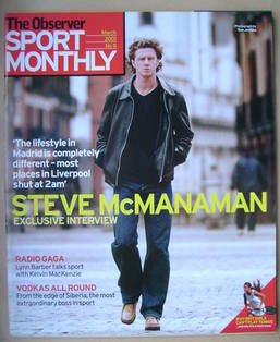 The Observer Sport Monthly magazine - Steve McManaman cover (March 2001)