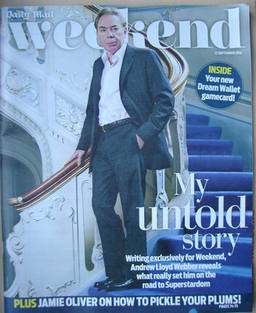Weekend magazine - Andrew Lloyd Webber cover (22 September 2012)